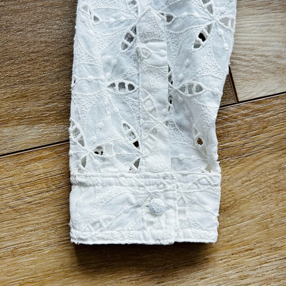 kenzie Cotton Eyelet Long-Sleeve Shirtdress - Picture 11 of 13